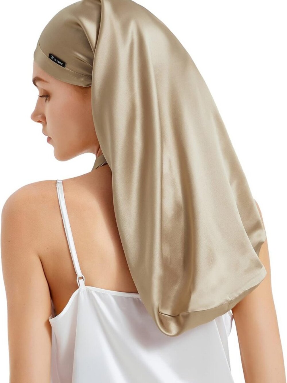 Silk Sleep Cap for Curly Hair | 100% Mulberry Silk Bonnet | Night Cap & Hair